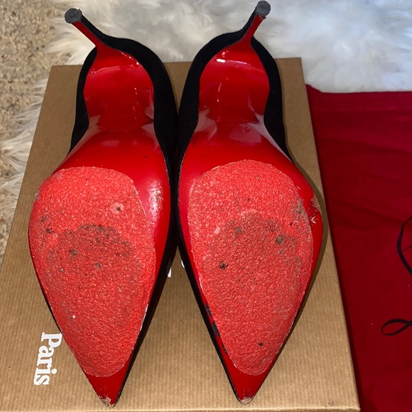 So Kate black suede Christian Louboutins size 37.5 with original box - Picture 3 of 4
